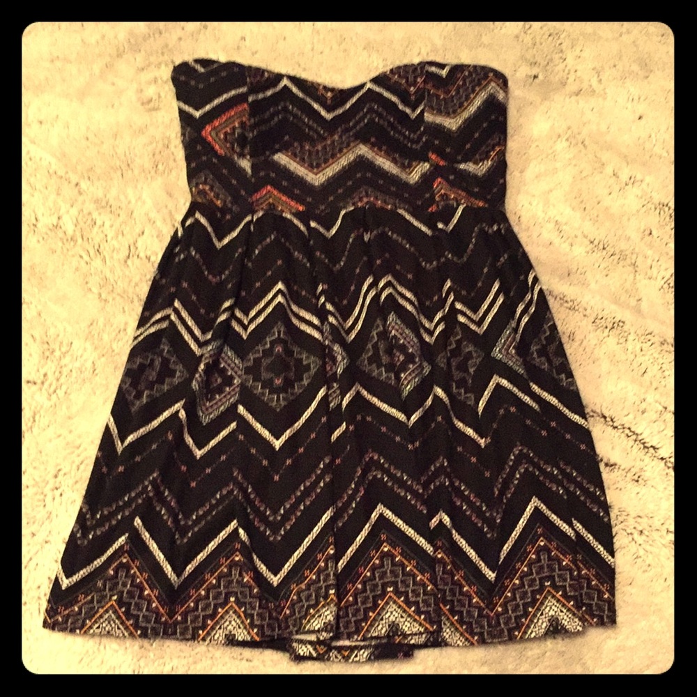 Black patterned dress